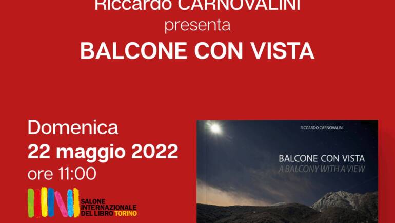 Riccardo Carnovalini presenta “Balcone con vista”, Salone Internazionale del Libro di Torino