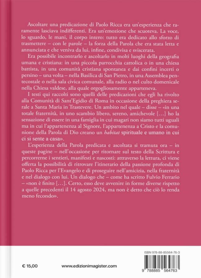 UNITI DALLE PAROLE DI GESÙ - autore: Paolo Ricca - immagine 3